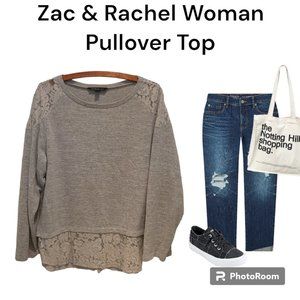 Zac & Rachel Woman Pullover Top with Lace